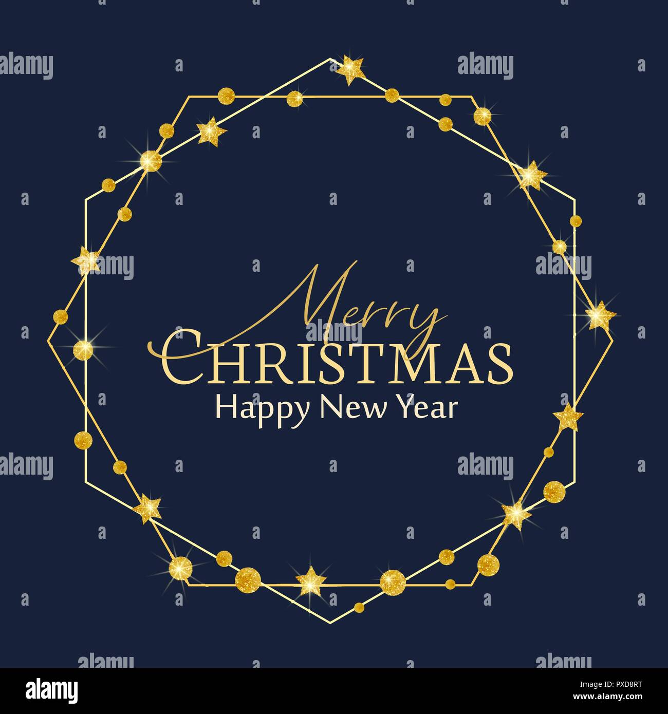 Christmas golden stars Stock Vector Image & Art - Alamy