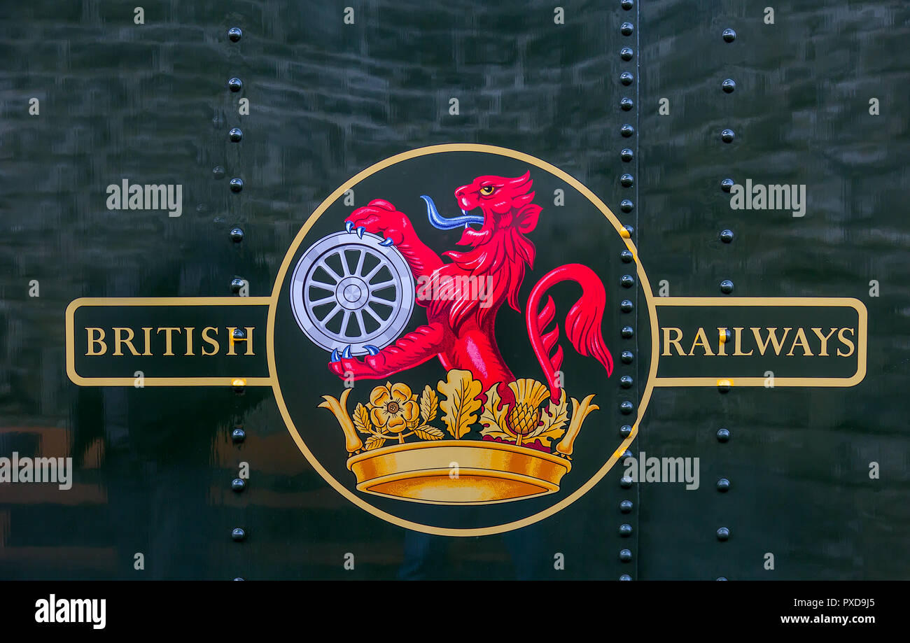 Steam railway travel in the Forest of Dean, Gloucestershire. Stock Photo