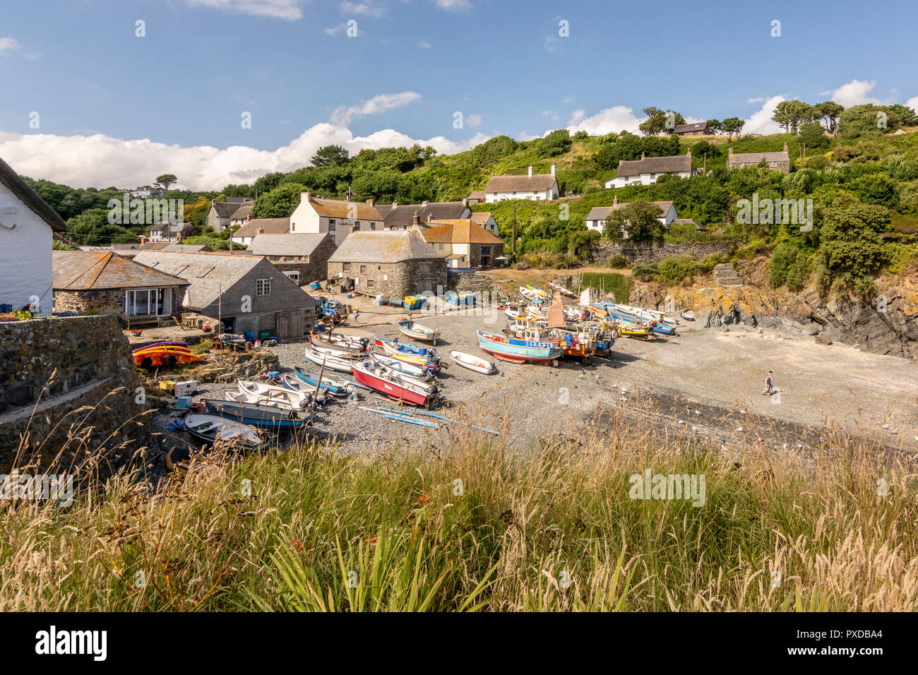 Cadgwith Cove, Cornwall, UK Stock Photo Alamy