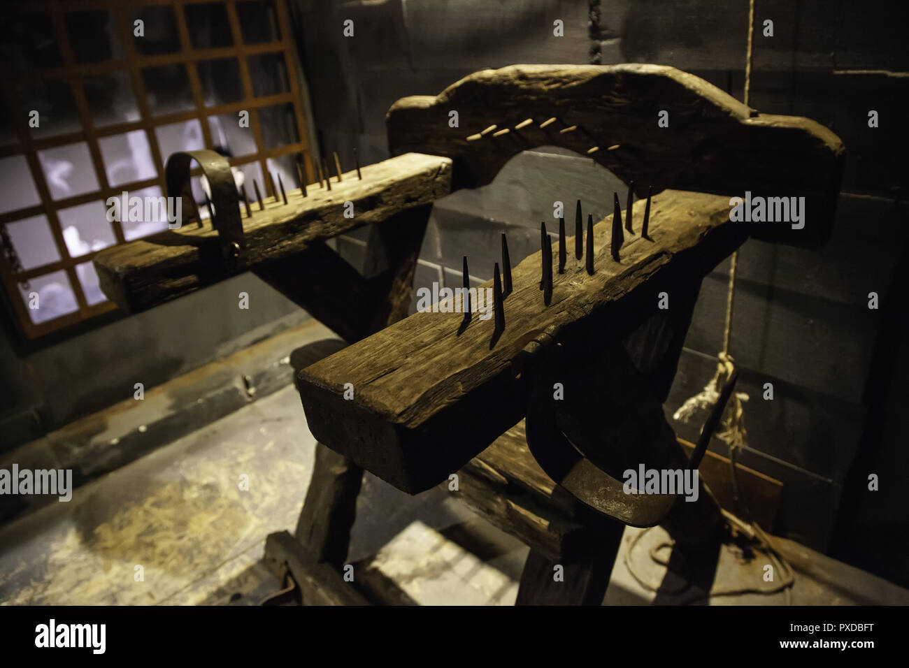 Wooden Medieval Torture Device Stock Photos & Wooden Medieval Torture