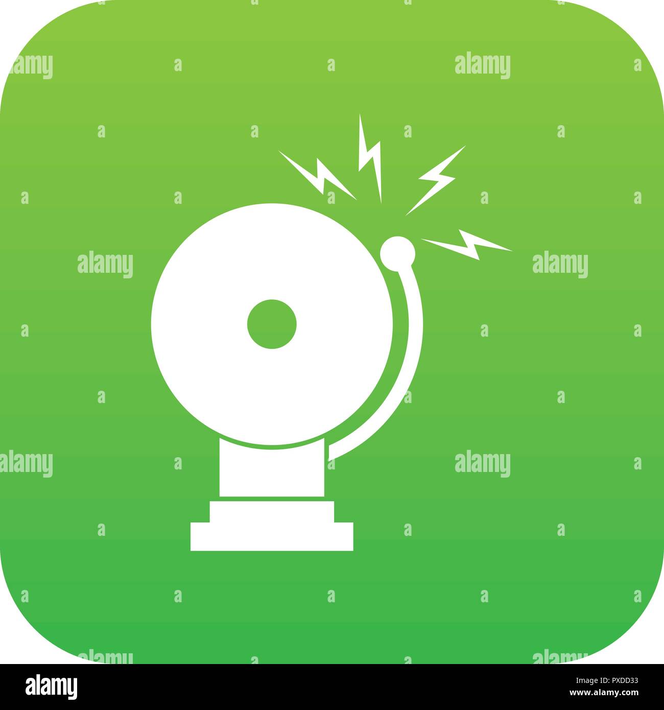 Fire alarm icon digital green Stock Vector Image & Art Alamy