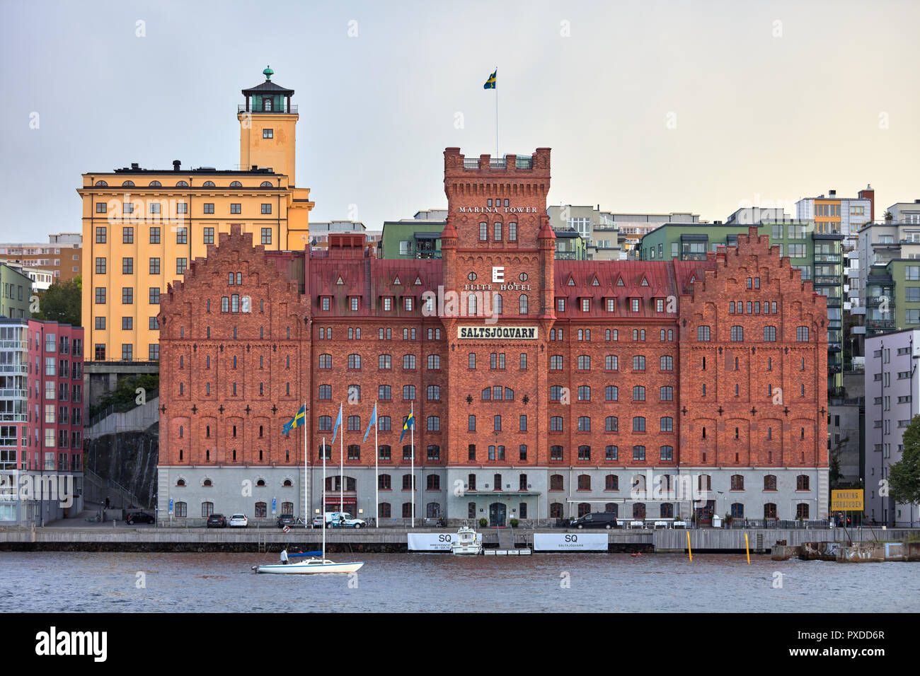 Elilte Hotel Marina Tower in Saltsjökvarn, Stockholm, Sweden Stock Photo