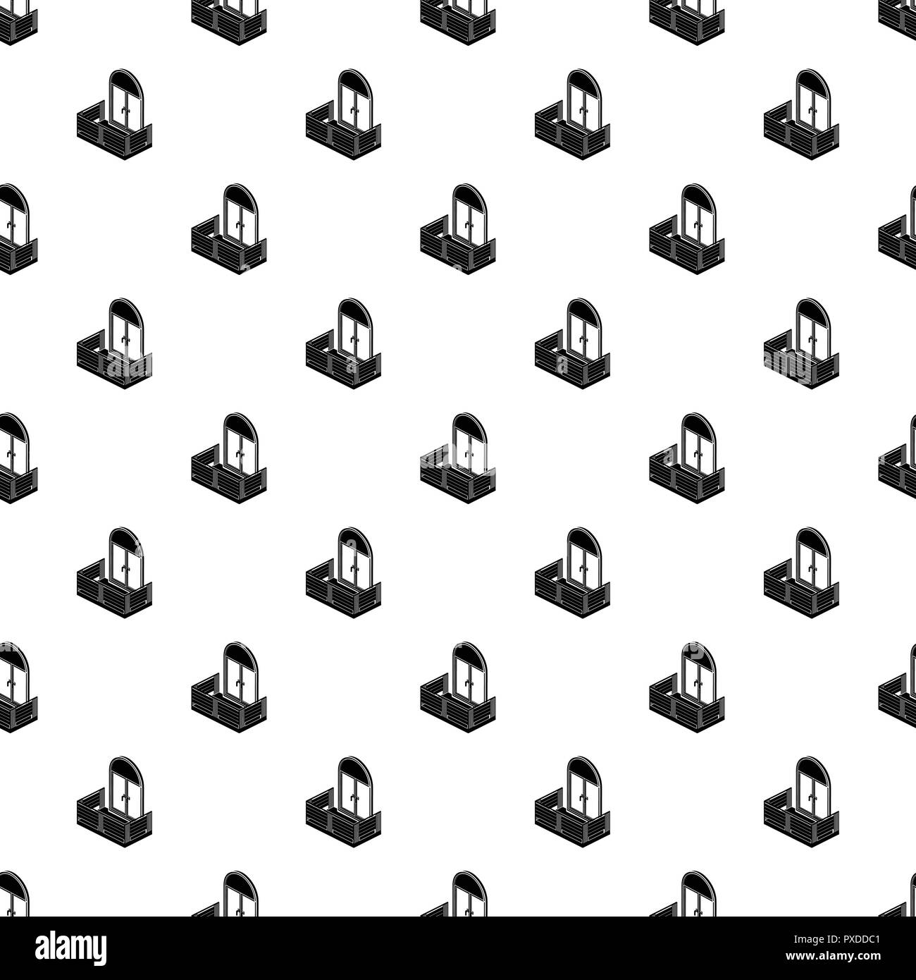 Wood balcony pattern vector seamless Stock Vector Image & Art - Alamy