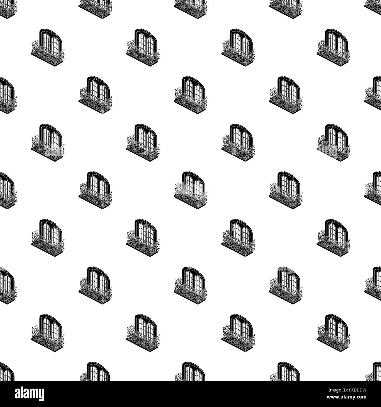 Castle balcony pattern vector seamless Stock Vector Image & Art - Alamy