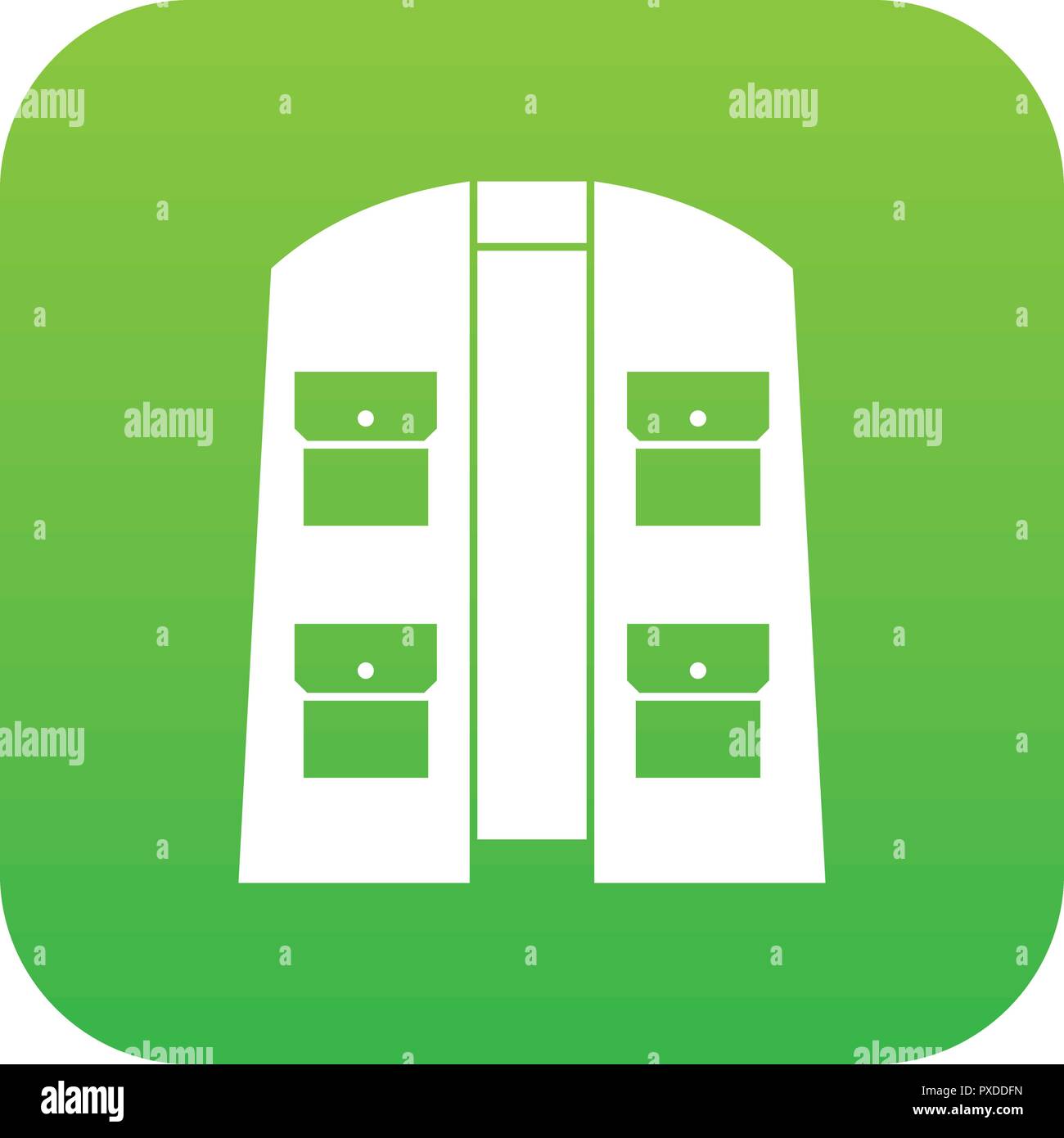 Hunter vest icon digital green Stock Vector Image & Art - Alamy