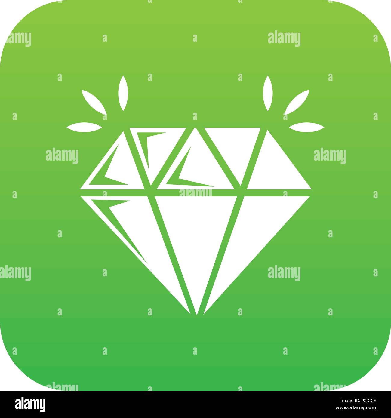 Mine diamond icon green vector Stock Vector Image & Art Alamy