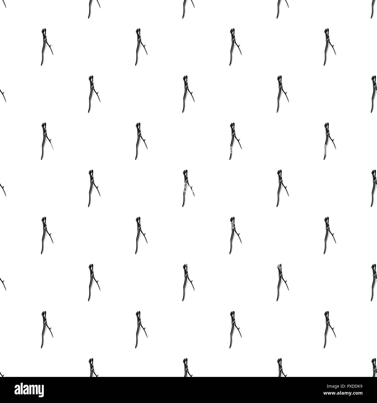 Surgical pliers pattern vector seamless Stock Vector