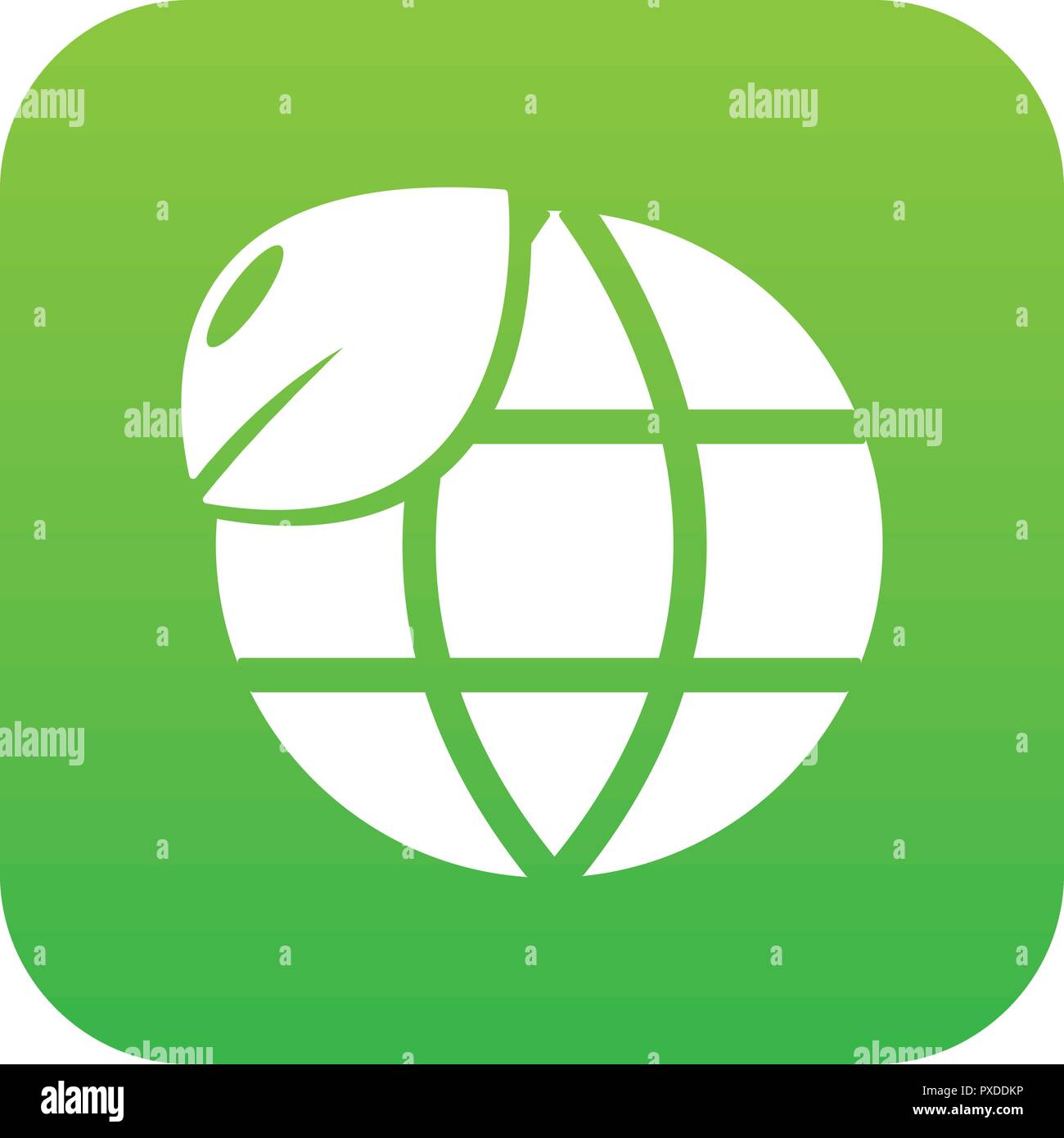 Ecology earth globe icon green vector Stock Vector Image & Art - Alamy