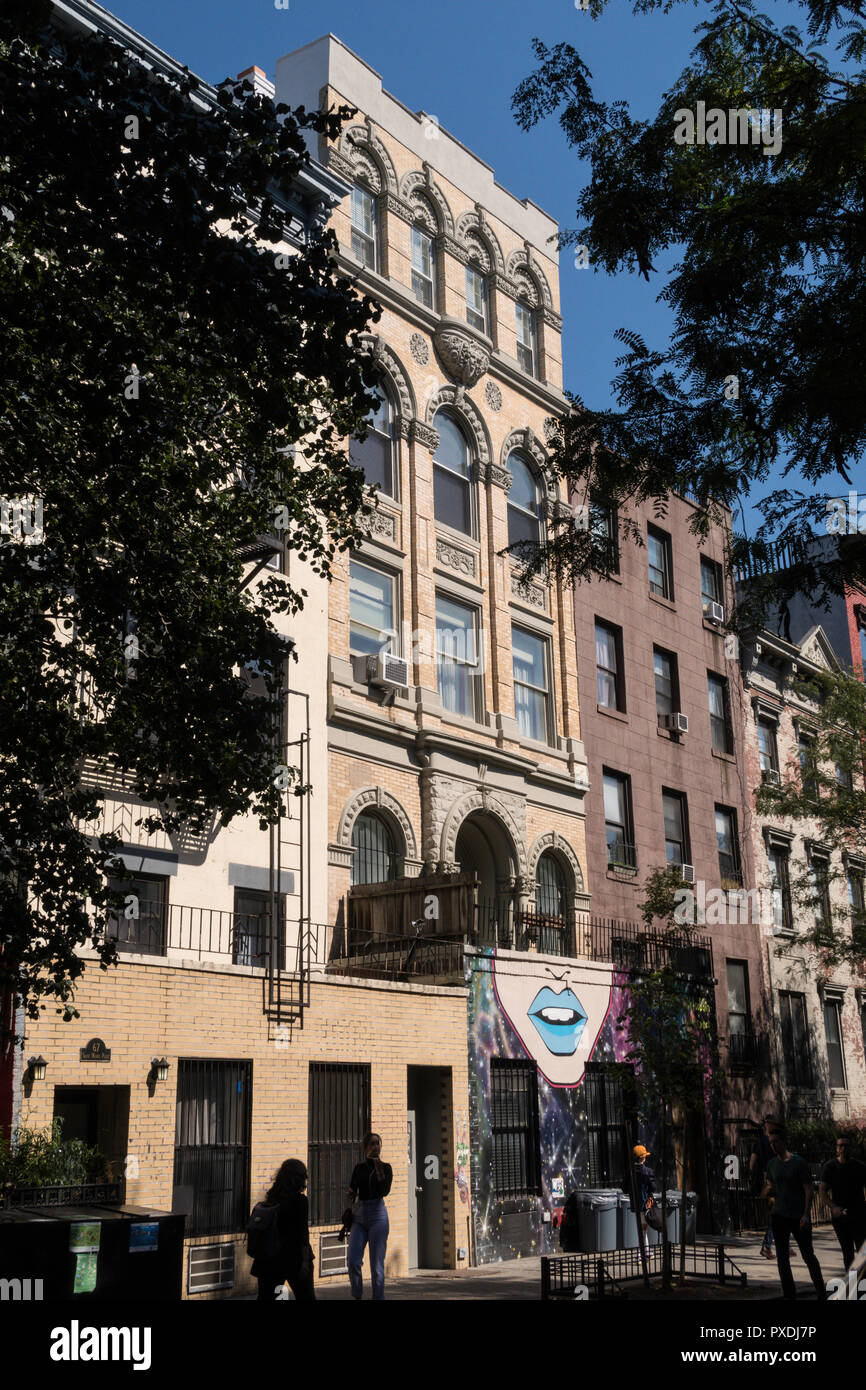 St. Marks Place is in the East Village, NYC, USA Stock Photo