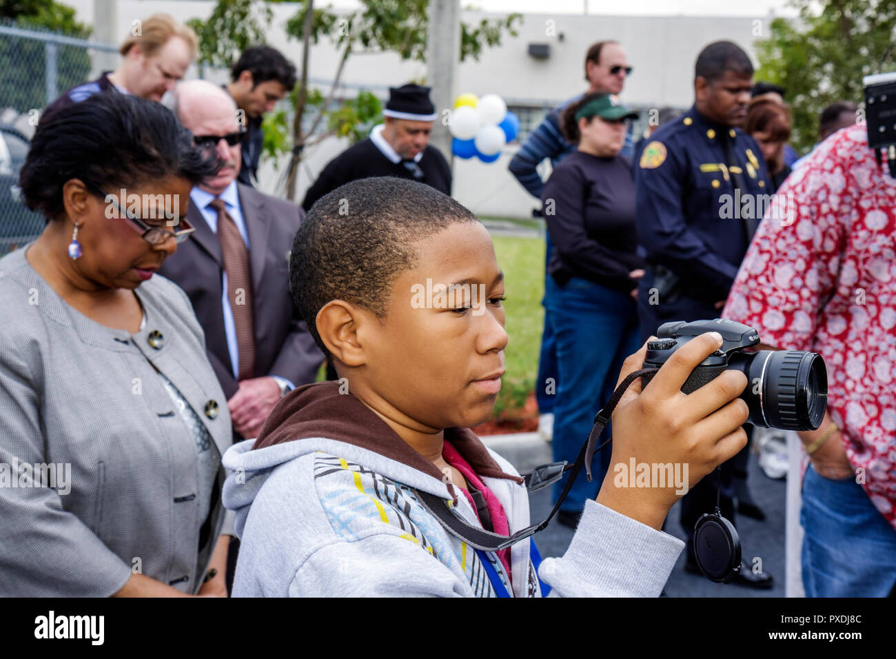 Miami Florida,Overtown,Black Police Precinct and Courthouse Museum,grand opening,ceremony,community event,history,honor,heritage,segregation,racial di Stock Photo