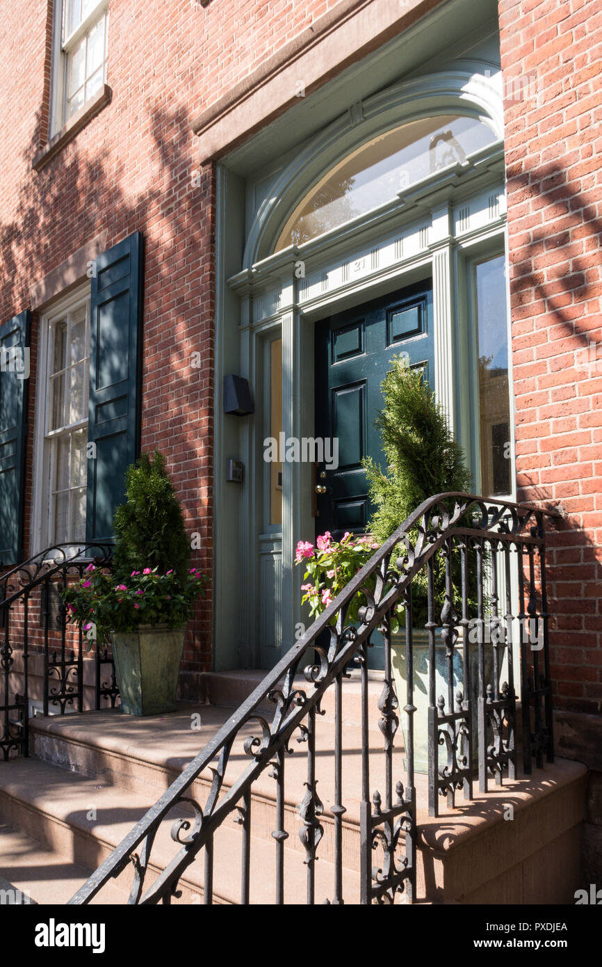 Historic StuyvesantFish House in the East Village, NYC, USA Stock