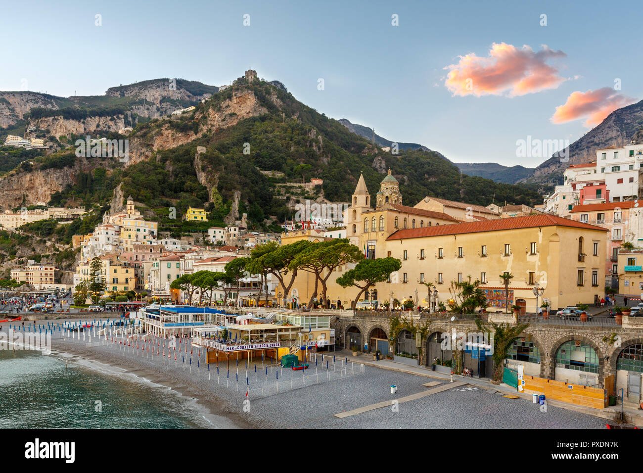 Panorama of Amalfi, Italy Stock Photo