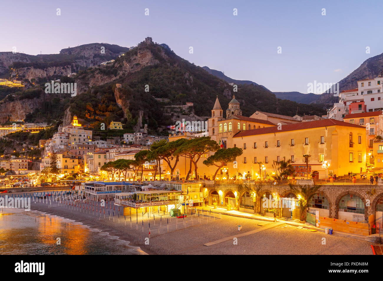 Panorama of Amalfi, Italy Stock Photo