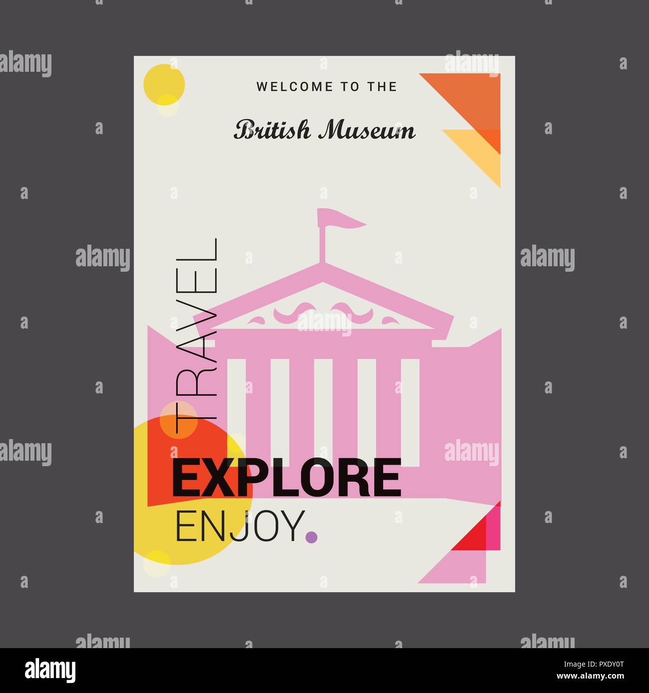 to The British Museum, UK Explore, Travel Enjoy Poster Template to The British Museum, UK Explore, Travel Enjoy Poster Template