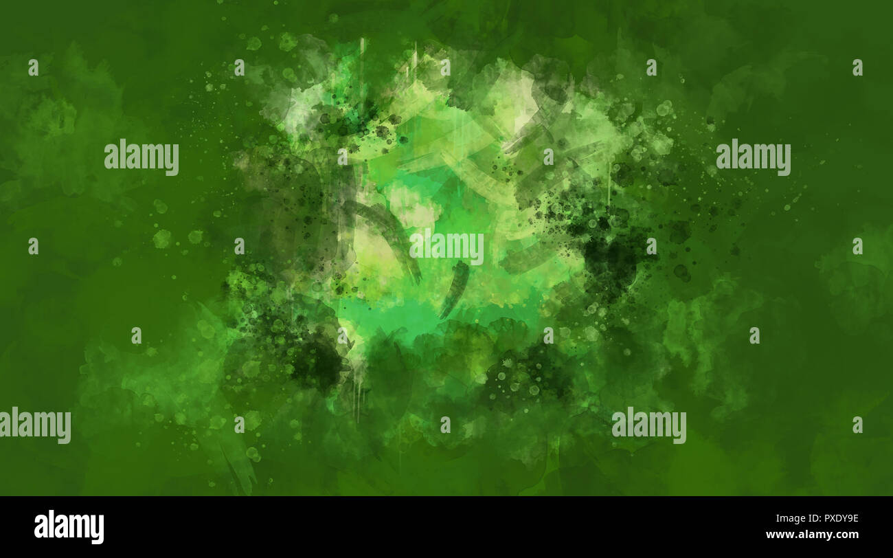 Abstract green watercolor background. Bright multi colored spots Stock ...