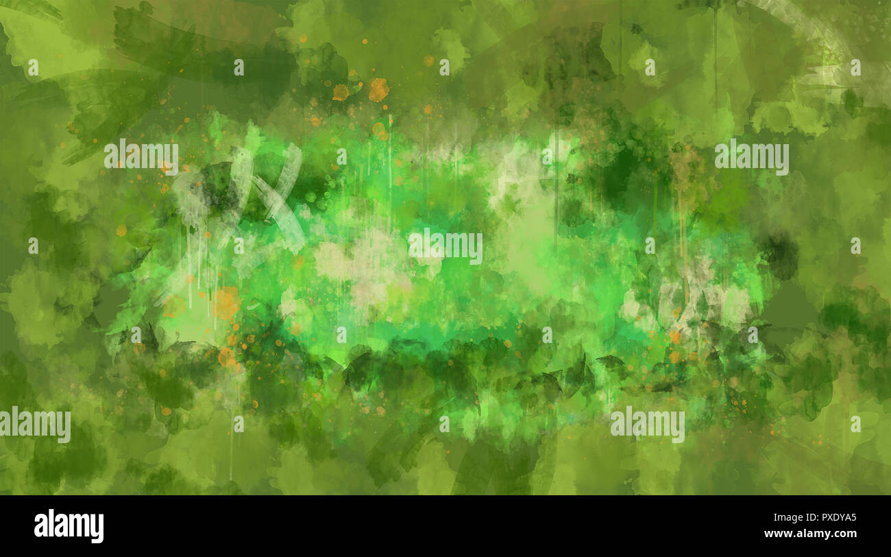Abstract green watercolor background. Bright multi colored spots Stock ...