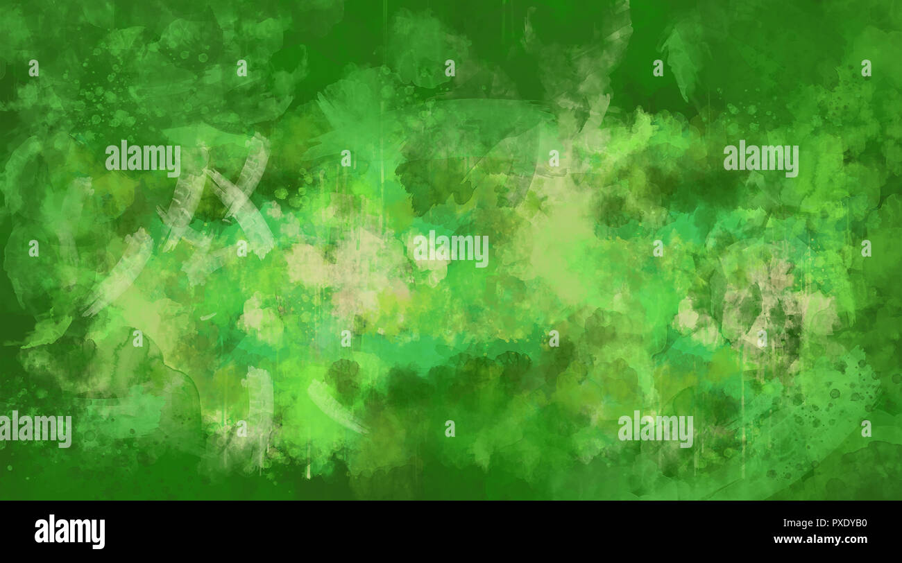 Abstract green watercolor background. Bright multi colored spots Stock ...