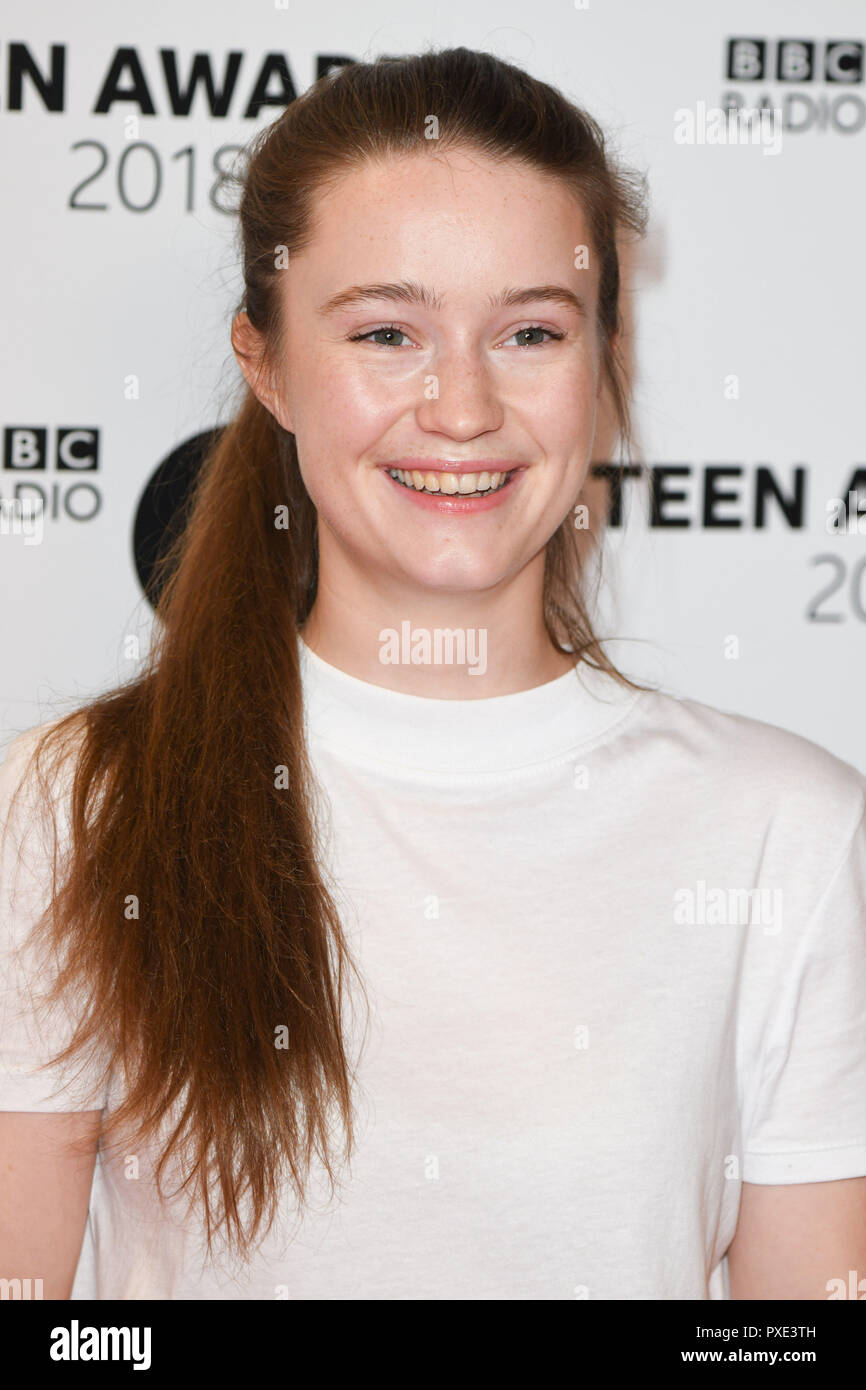 LONDON, UK. October 21, 2018: Sigrid Solbakk Raabe at tthe BBC Radio 1 Teen Awards 2018 at Wembley Stadium, London. Picture: Steve Vas/Featureflash Credit: Paul Smith/Alamy Live News Stock Photo