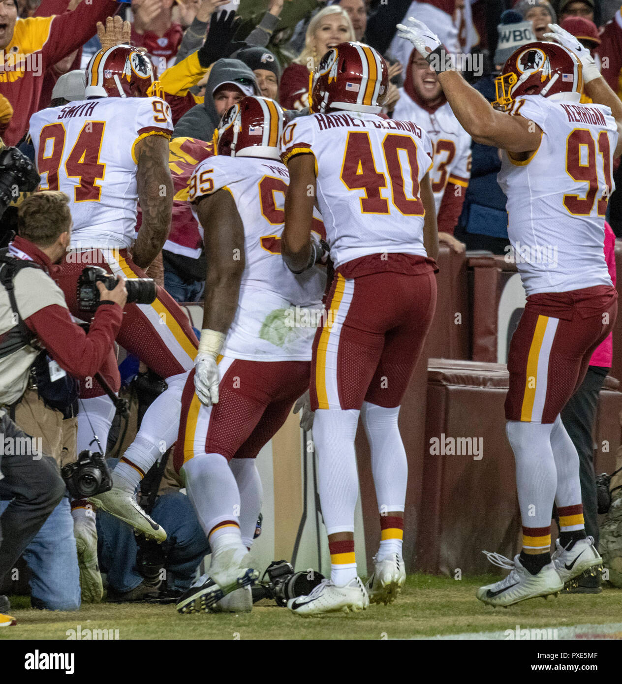 Washington's Jonathan Allen throws punch at teammate Daron Payne