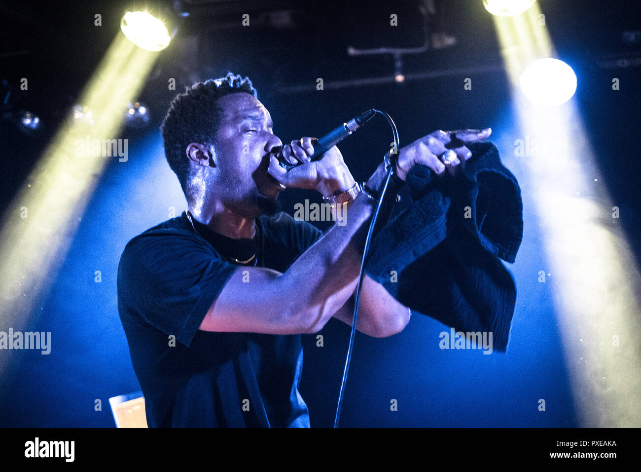 Lyricist Rapper Denmark, Copenhagen - October 11, 2018. The American rapper, lyricist ...