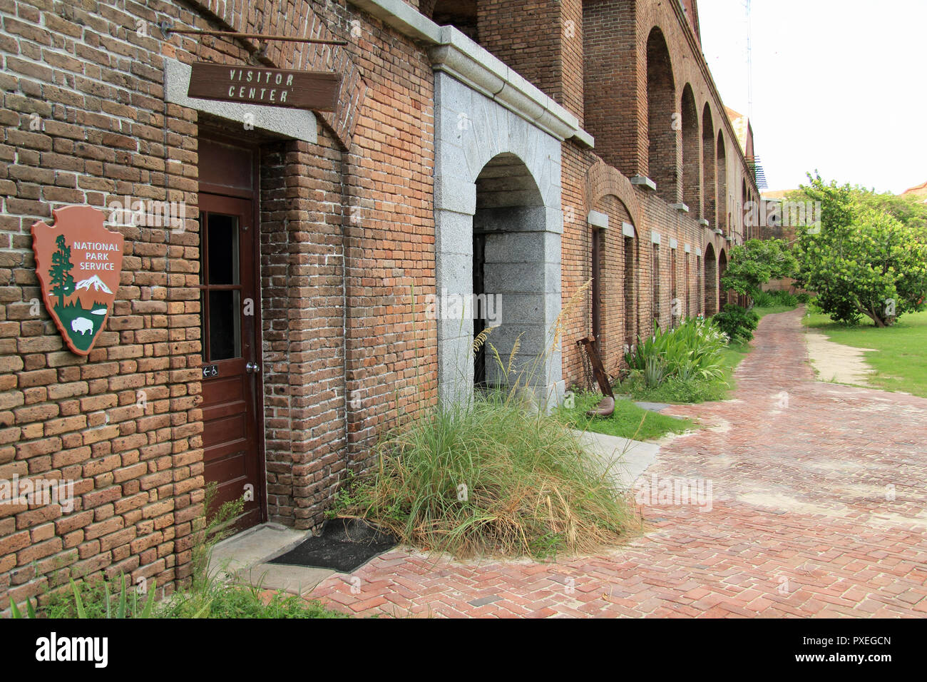 A small visitor center offers tourists information on Fort Jefferson