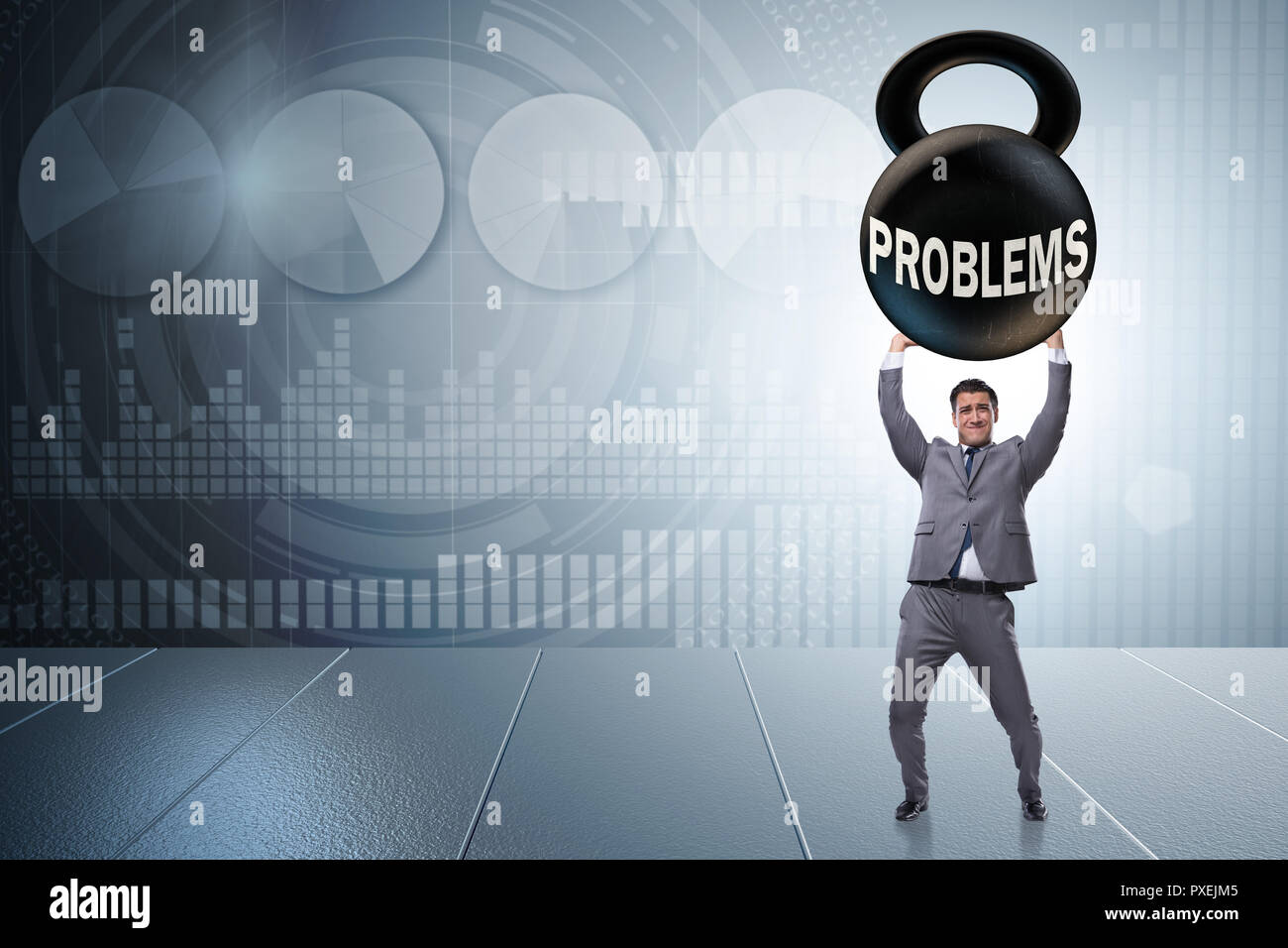 Business problem and challenge concept with businessman Stock Photo - Alamy