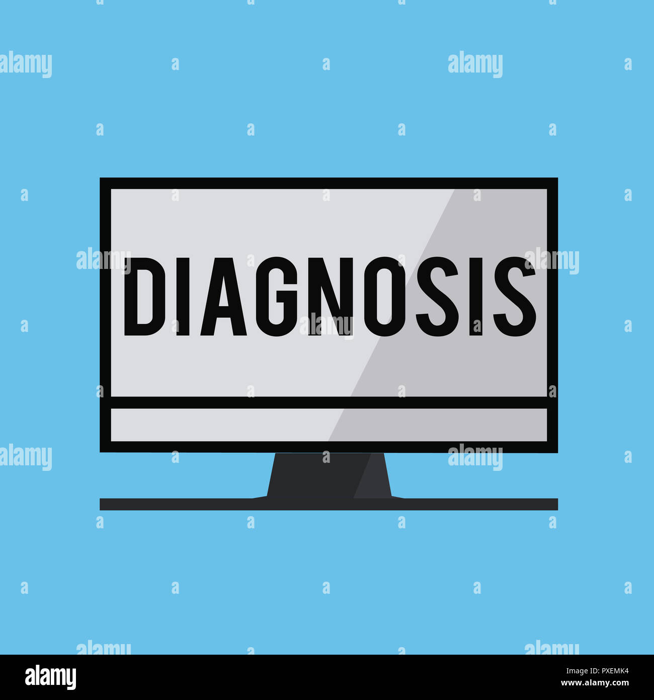 Text sign showing Diagnosis. Conceptual photo Identification of the ...