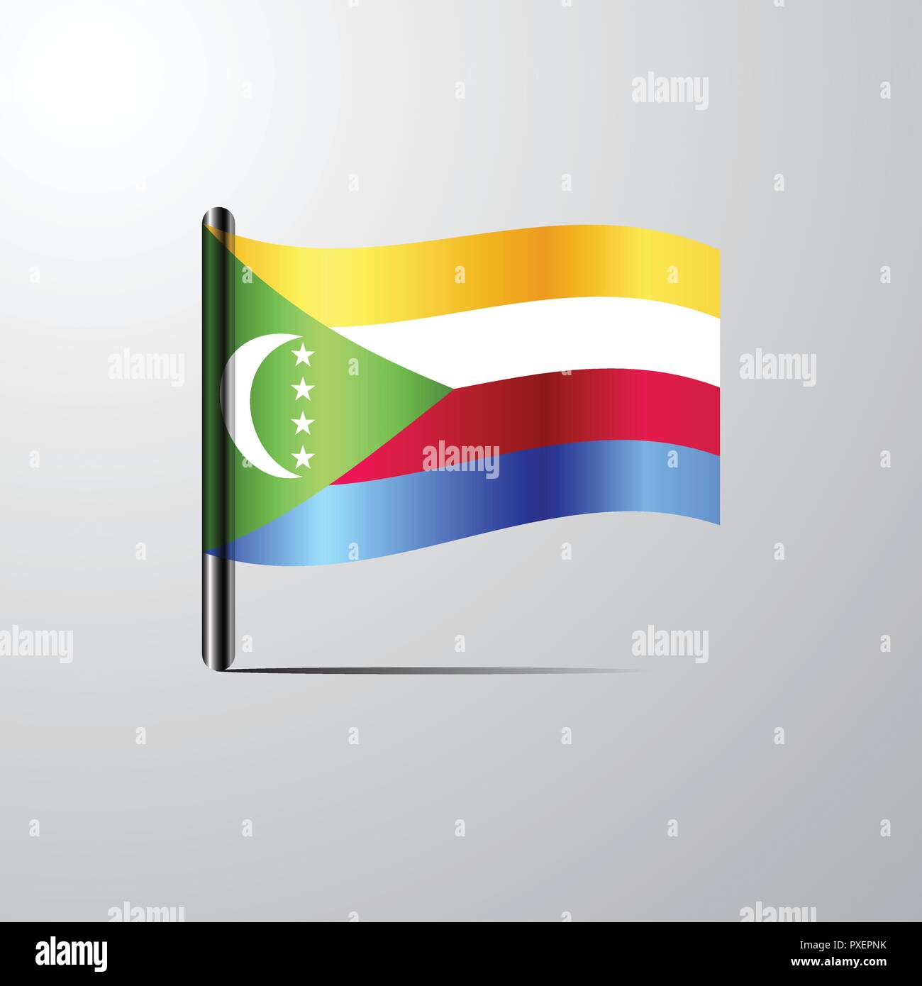 Congo democratic republic flag waving Stock Vector Images - Alamy