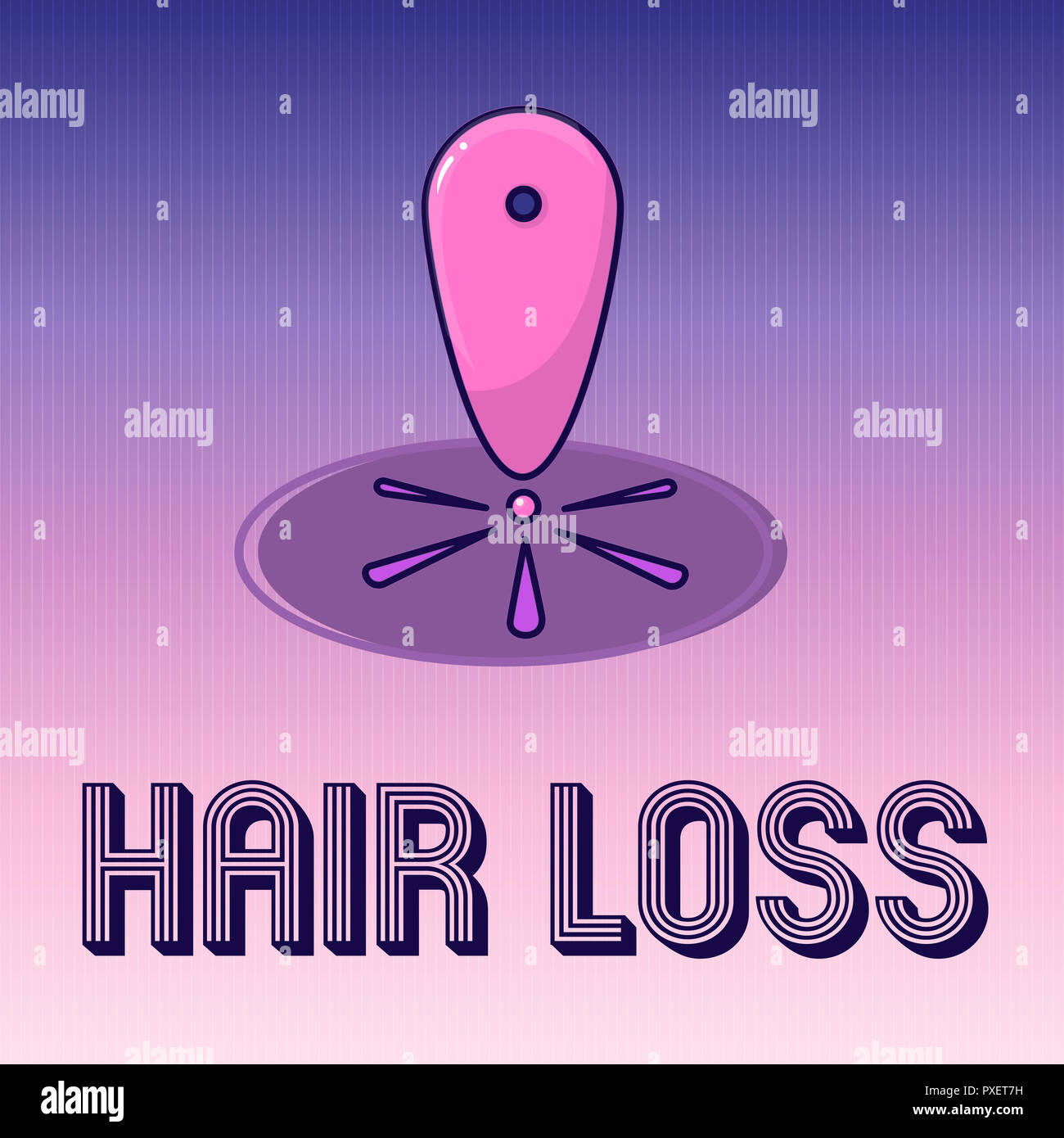 Handwriting text writing Hair Loss. Concept meaning Loss of huanalysis ...