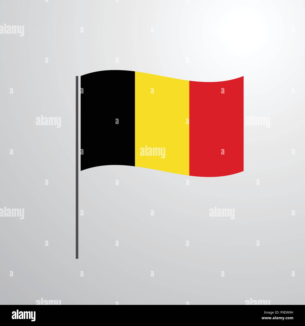 Wavy belgian flag Stock Vector Images - Alamy