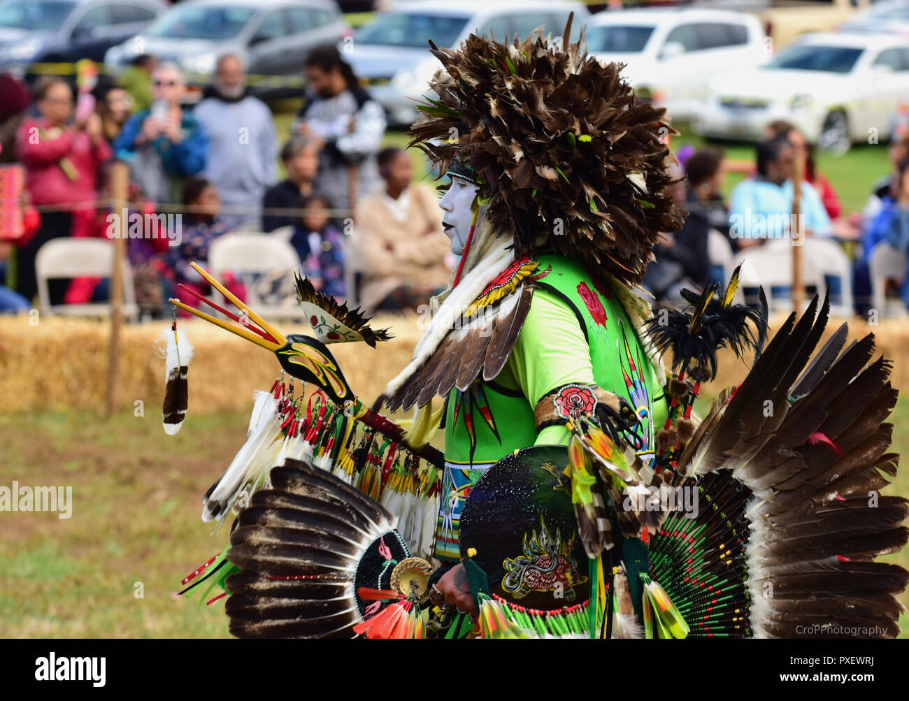 Native American Dressed In Traditional Clothing At Pow Wow Stock Photo Native American Dressed In Traditional Clothing At Pow Wow Stock Photo