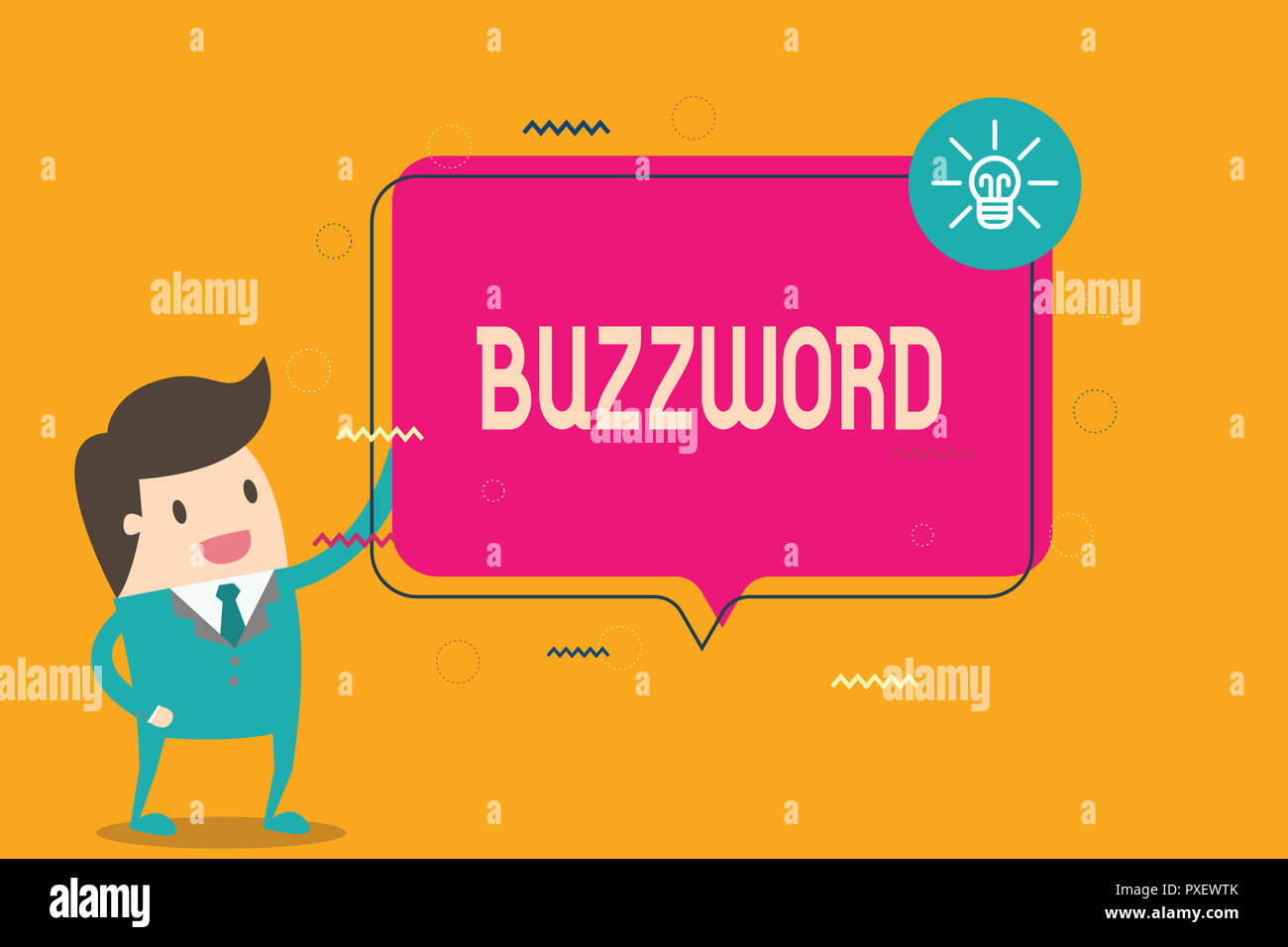 Word writing text Buzzword. Business concept for Fashionable word ...