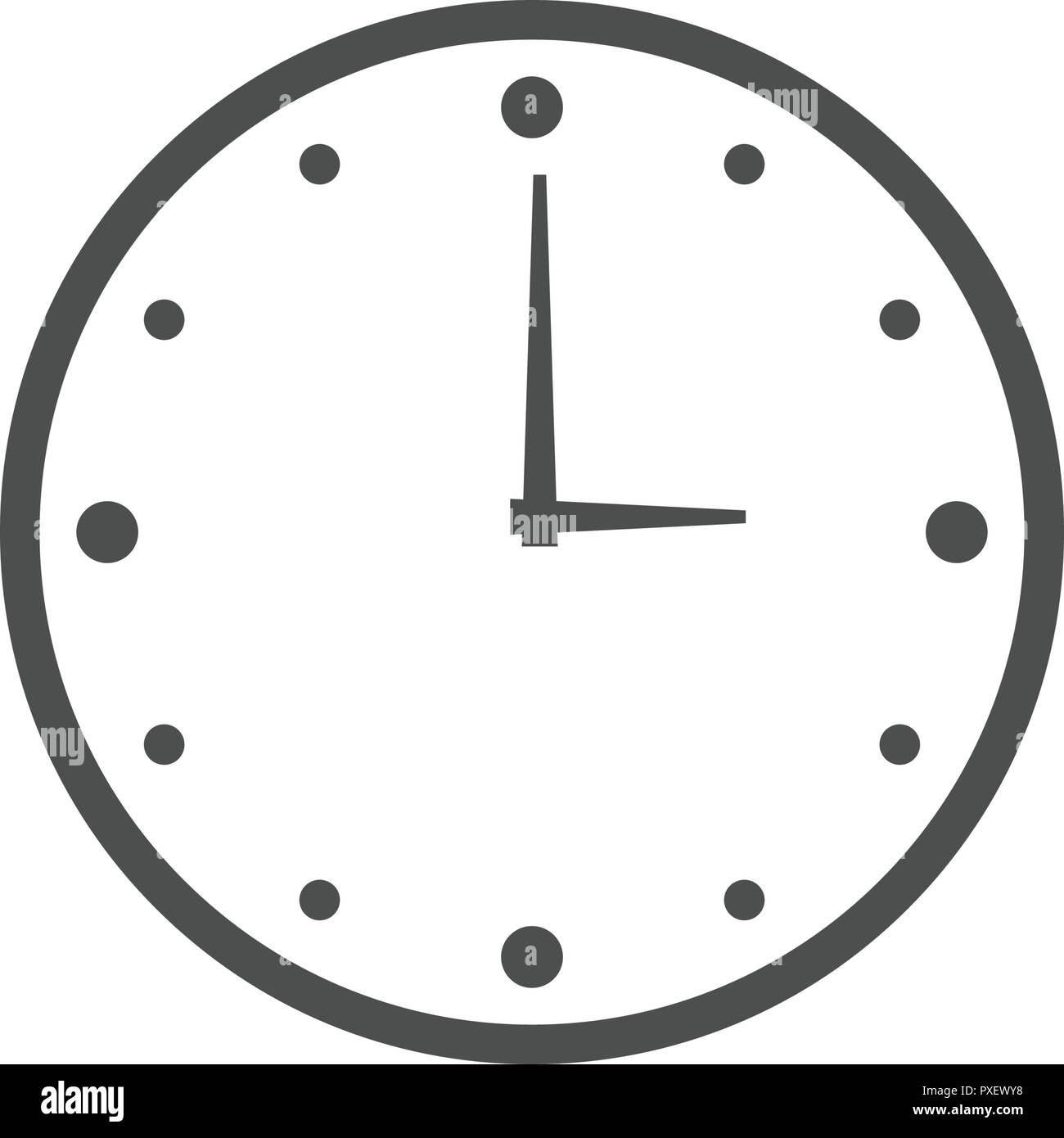 Wall clock logo icon design template vector Stock Vector Image & Art - Alamy