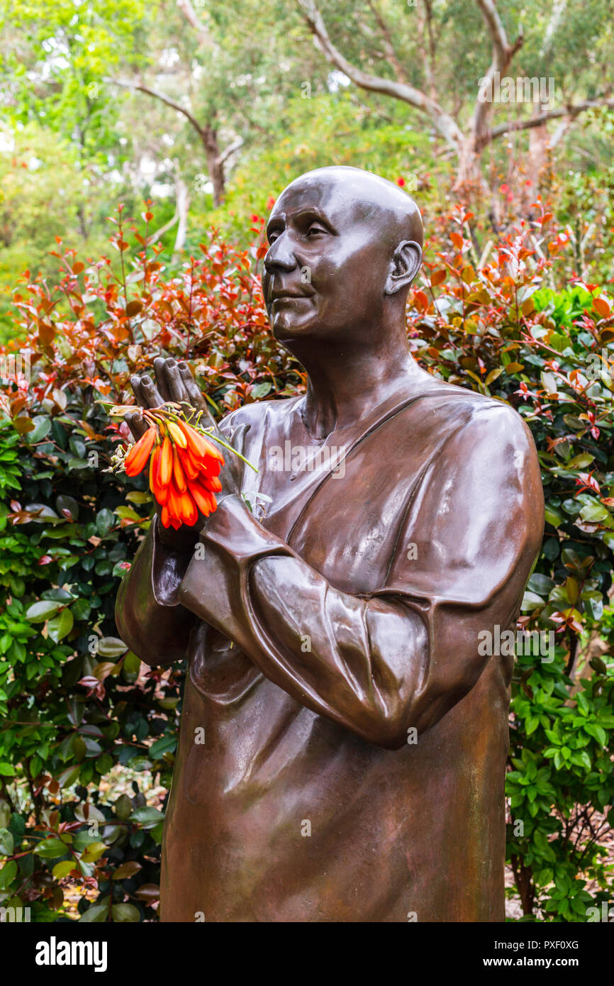 Statue of Sri Chinmoy in the Scented Garden at Sir James Mitchell Park