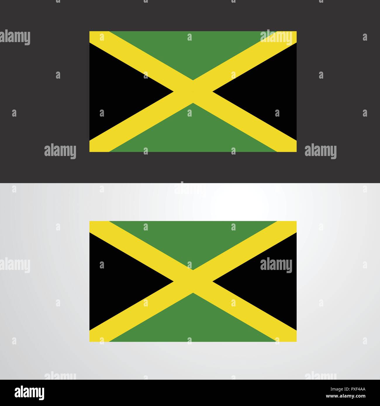 Jamaica Flag banner design Stock Vector Image & Art Alamy