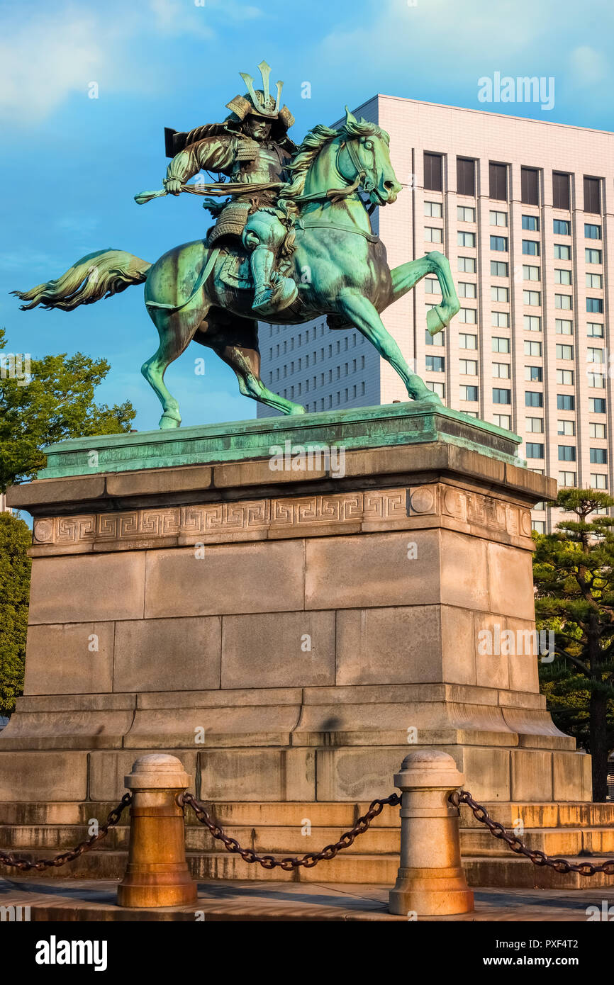 Statue Of Kusunoki Masashige Famed Japanese Samurai At The East Garden