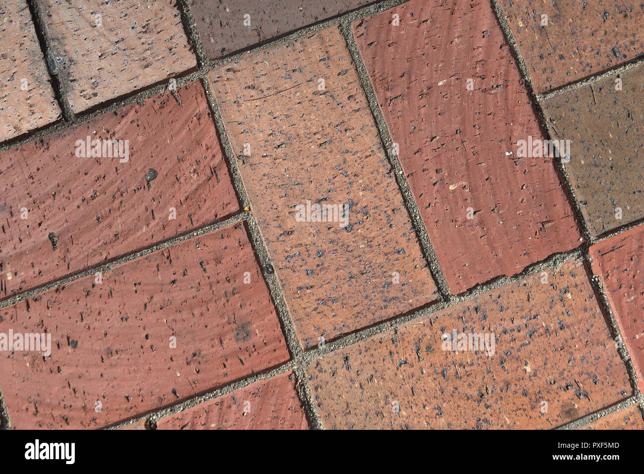diagonal brick texture in grunge style Stock Photo