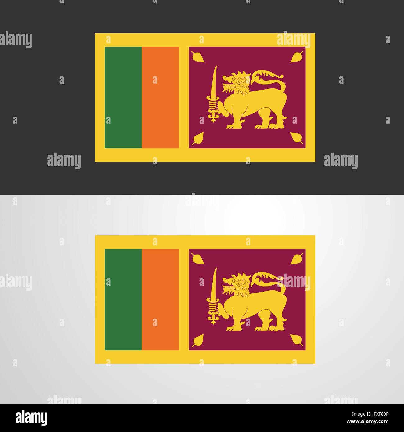 Sri Lanka Flag banner design Stock Vector Image & Art Alamy