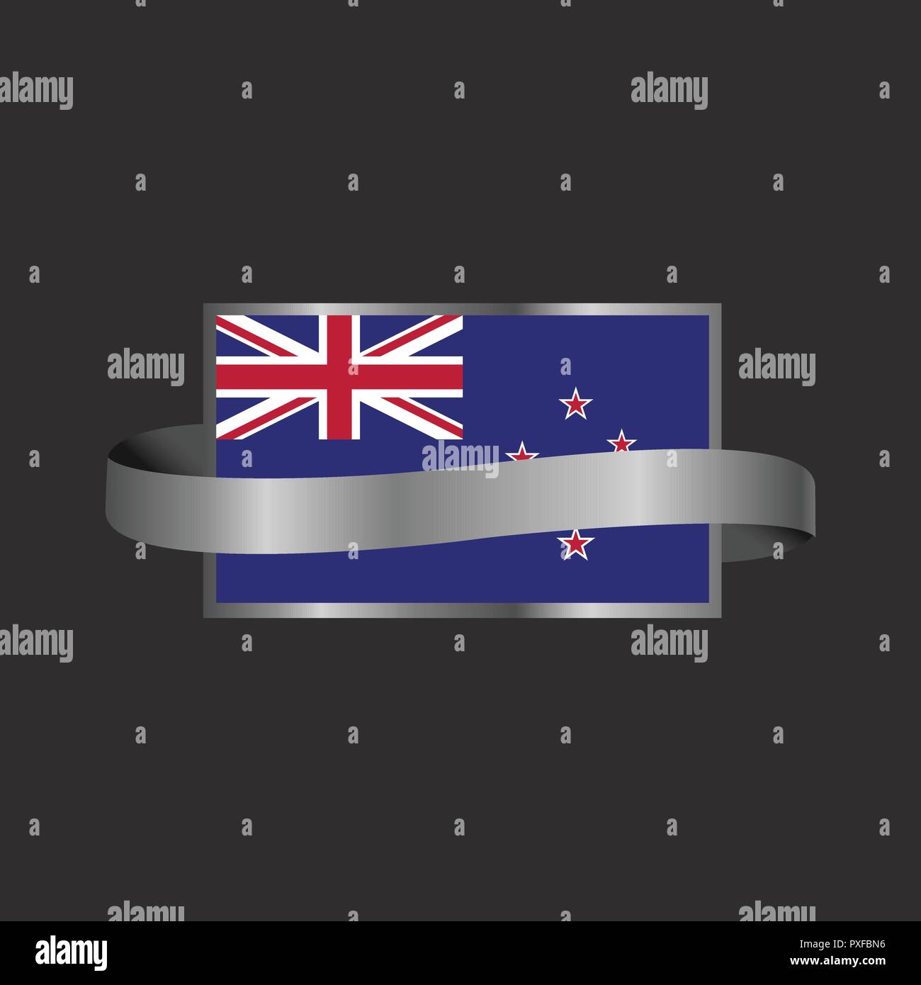 New Zealand flag Ribbon banner design Stock Vector Image & Art Alamy