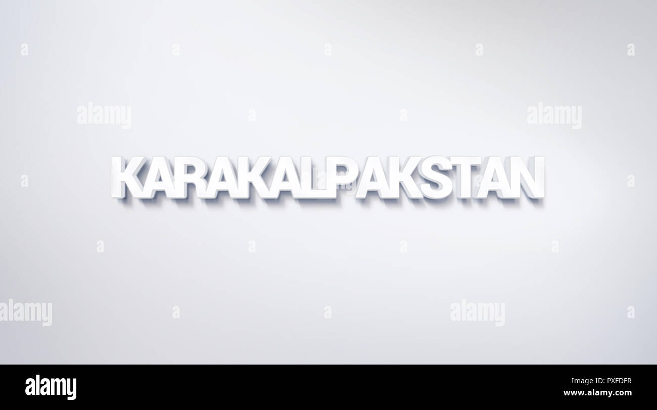 Karakalpakstan, text design. calligraphy. Typography poster. Usable as