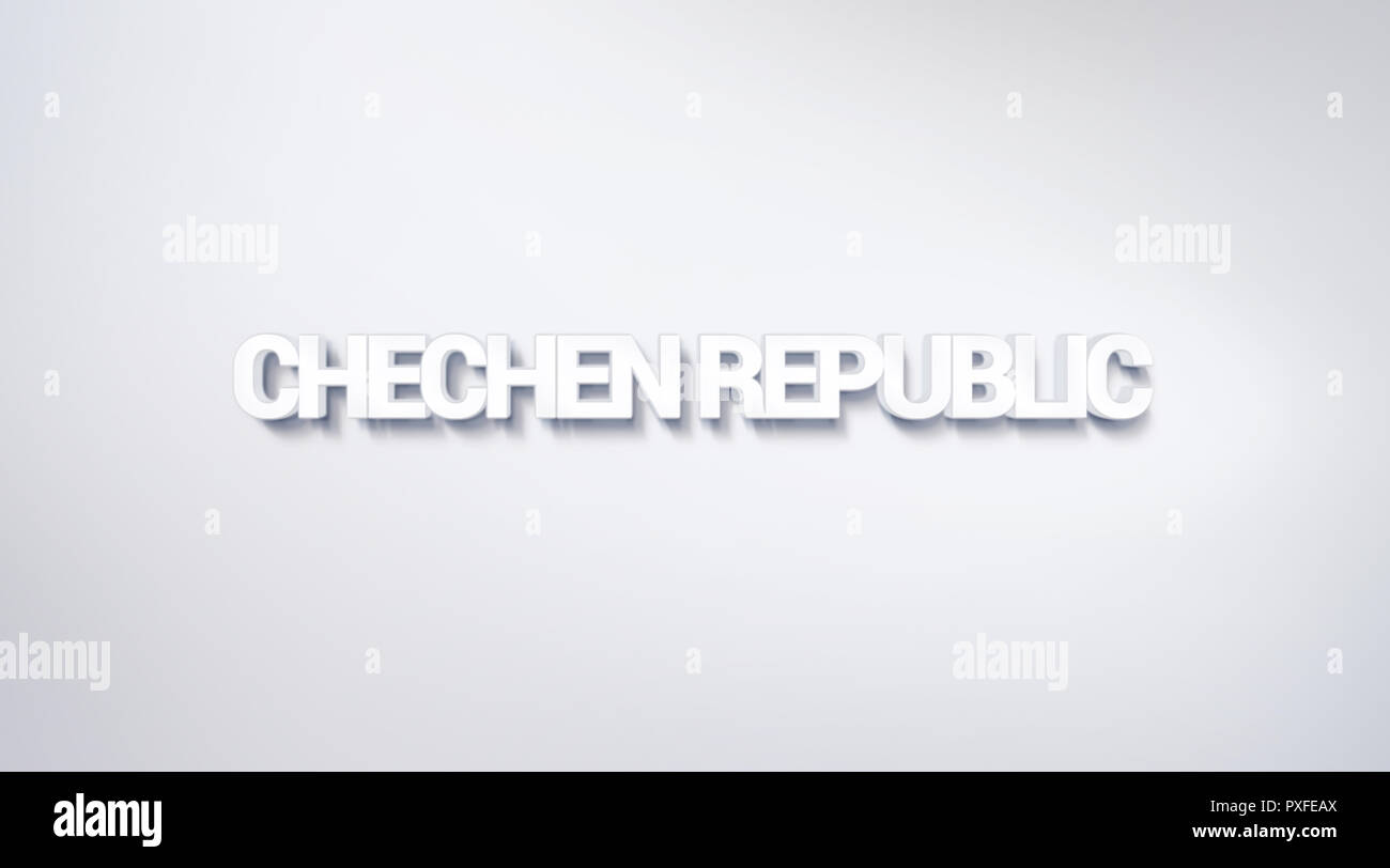 Chechen Republic, text design. calligraphy. Typography poster. Usable ...