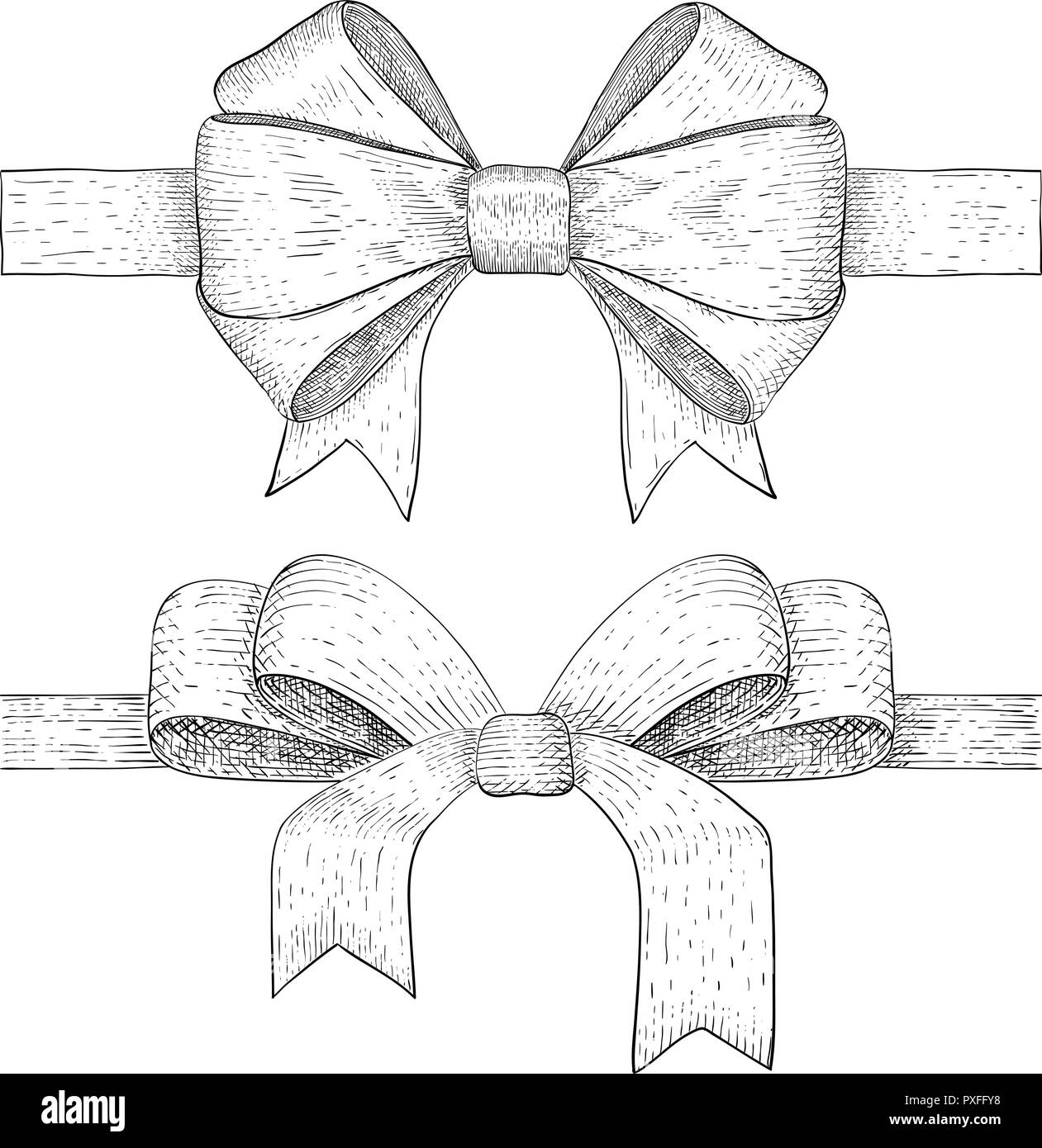 Black ribbon bow hi-res stock photography and images - Alamy