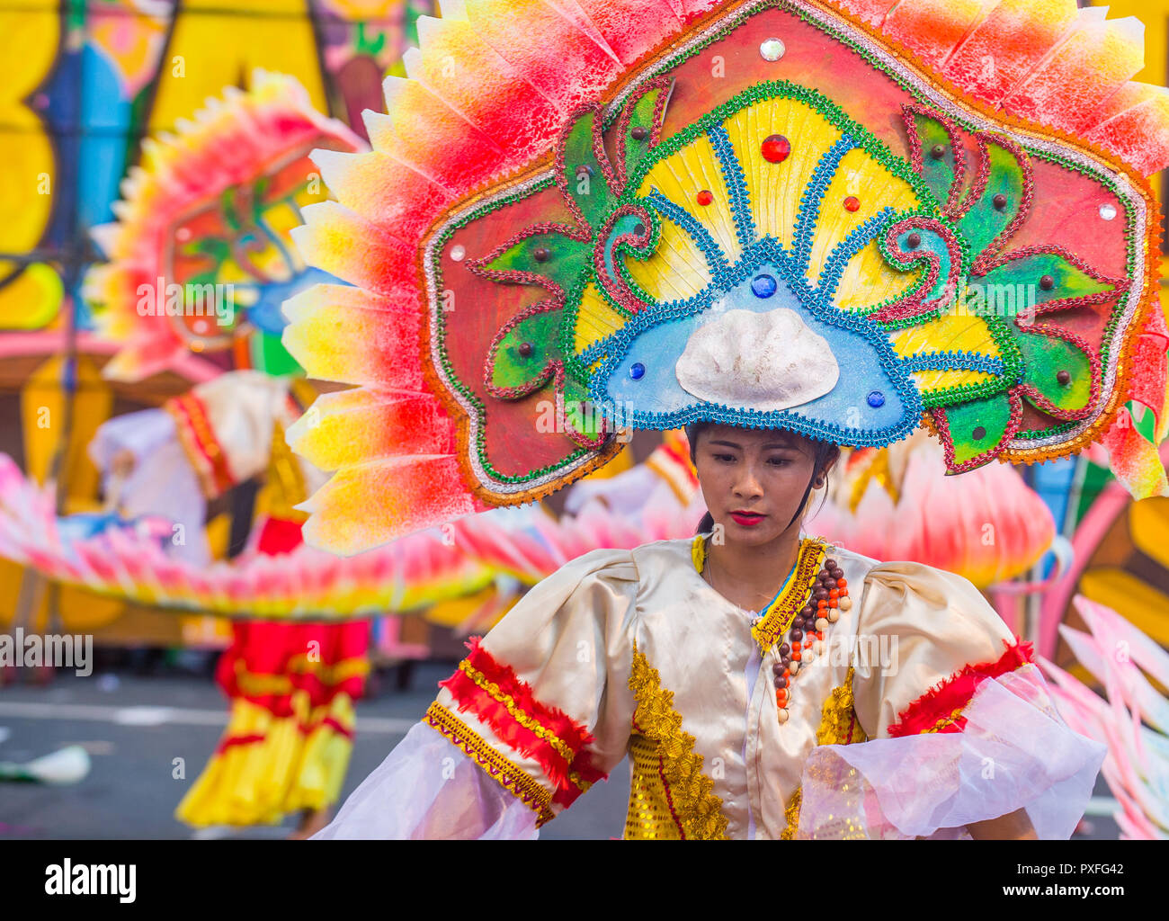 :Participant in the Aliwan fiesta in Manila Philippines Stock Photo - Alamy