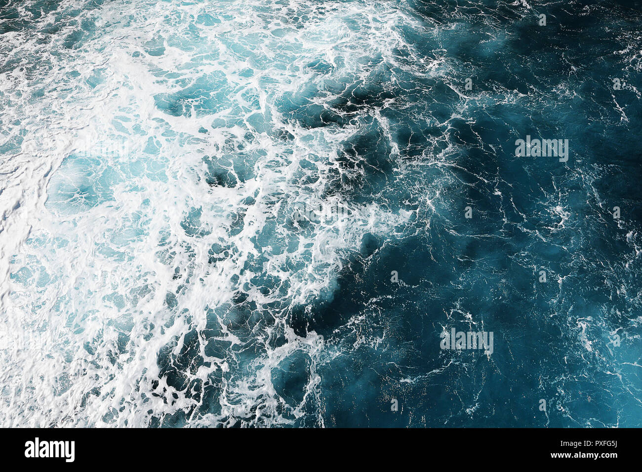 blue deep sea texture of the surface level ready for your design Stock Photo