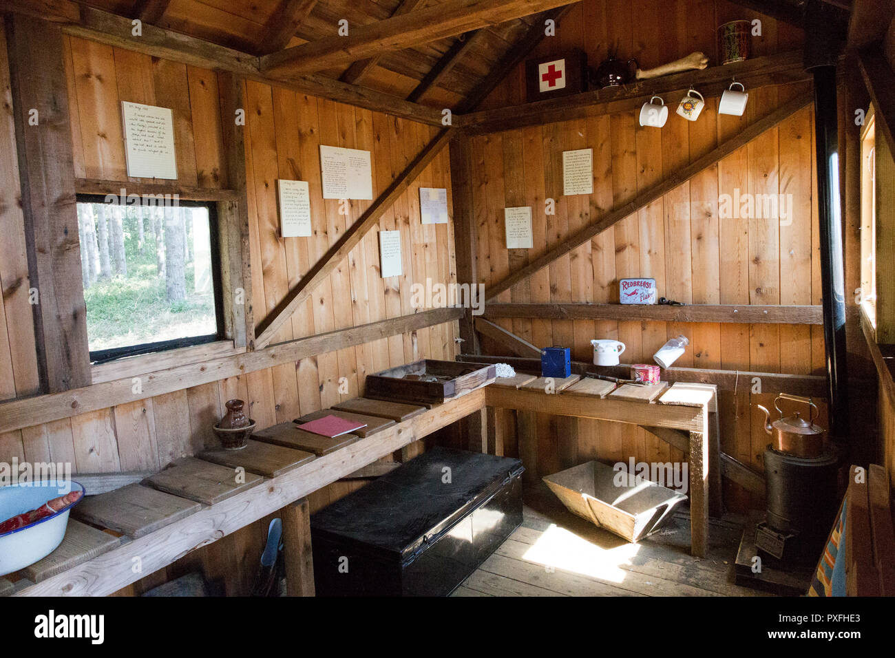 Reconstruction of shepherd's hut used by Basil Brown, Sutton Hoo