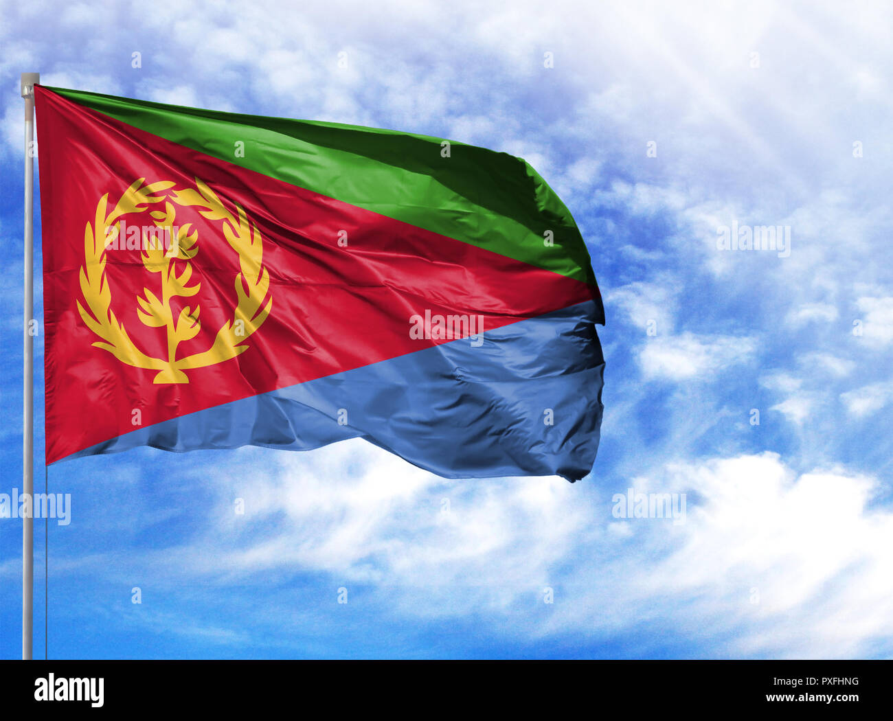 National Flag Of Eritrea High Resolution Stock Photography and Images