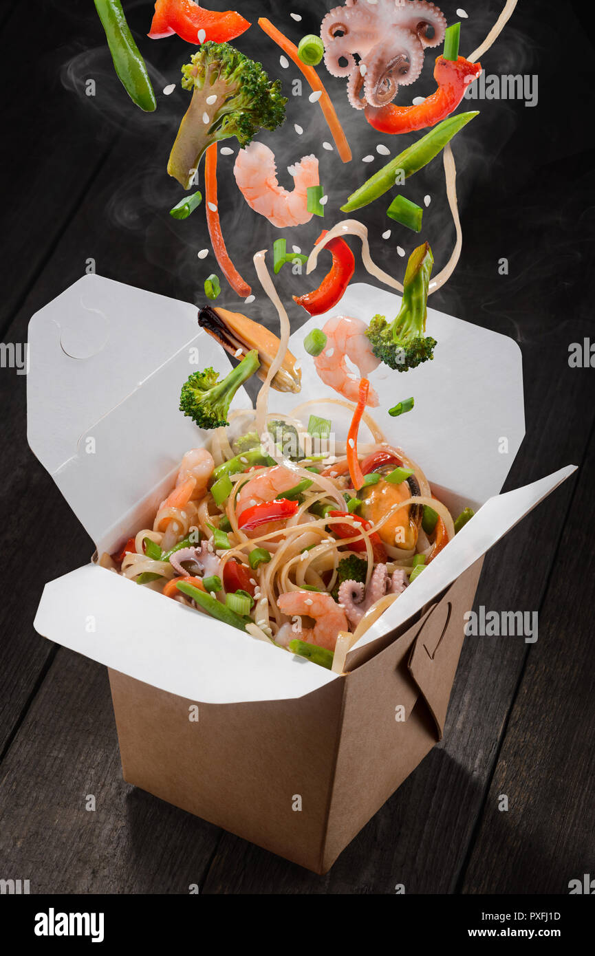 Asian food delivery Stock Photo Alamy