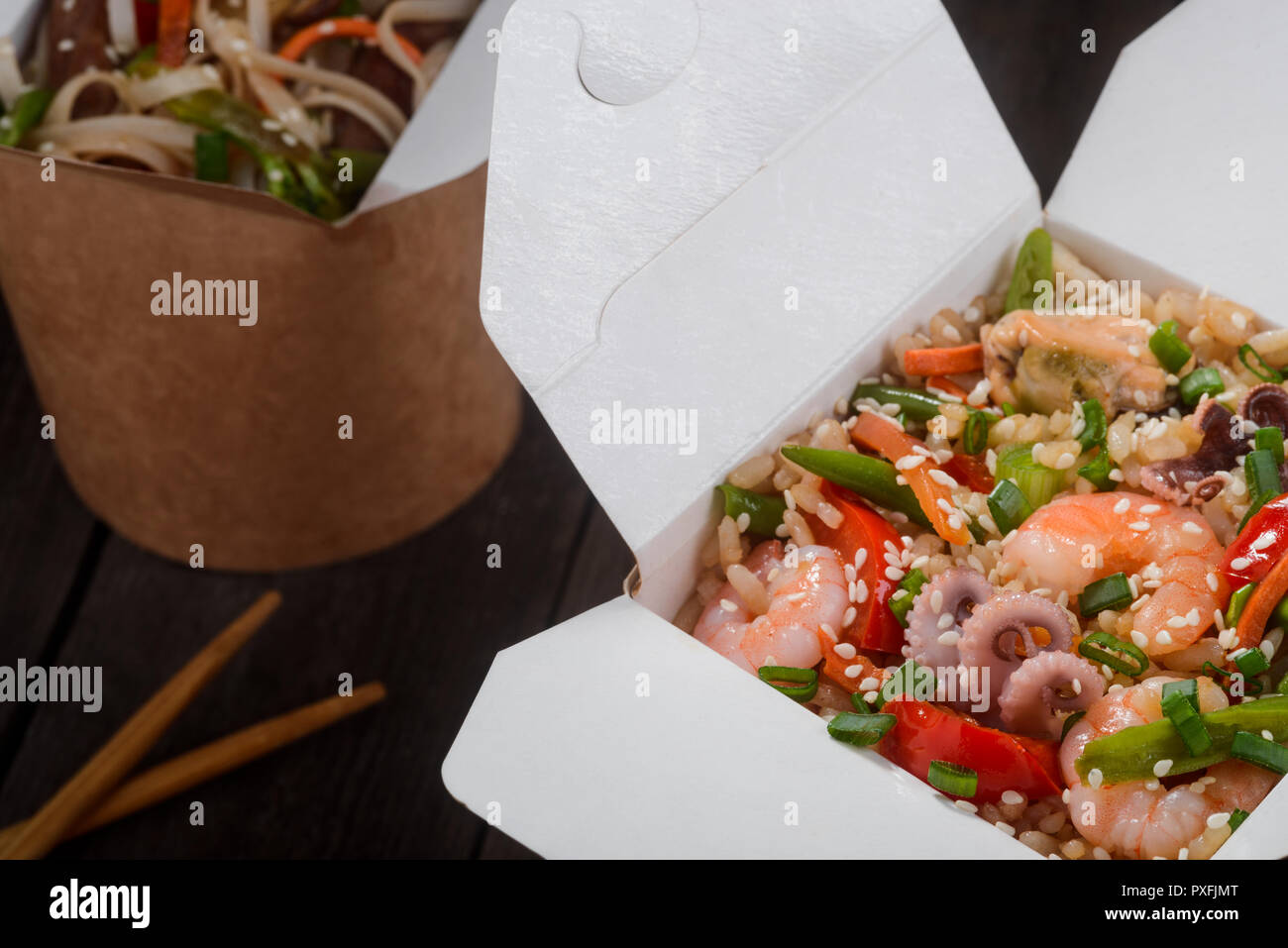 Chinese takeaway food Stock Photo Alamy