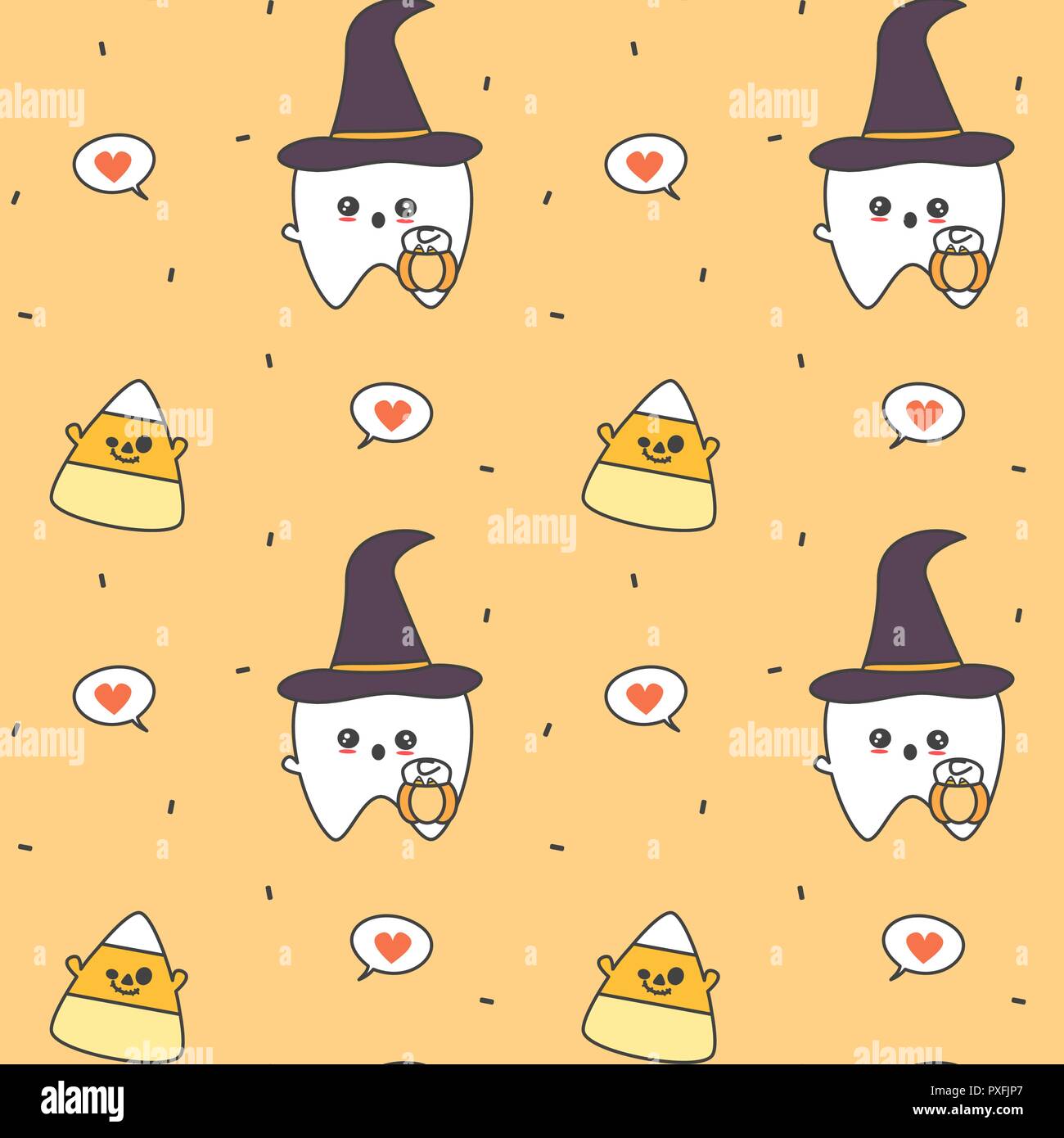 Halloween Cartoon Candy Corn