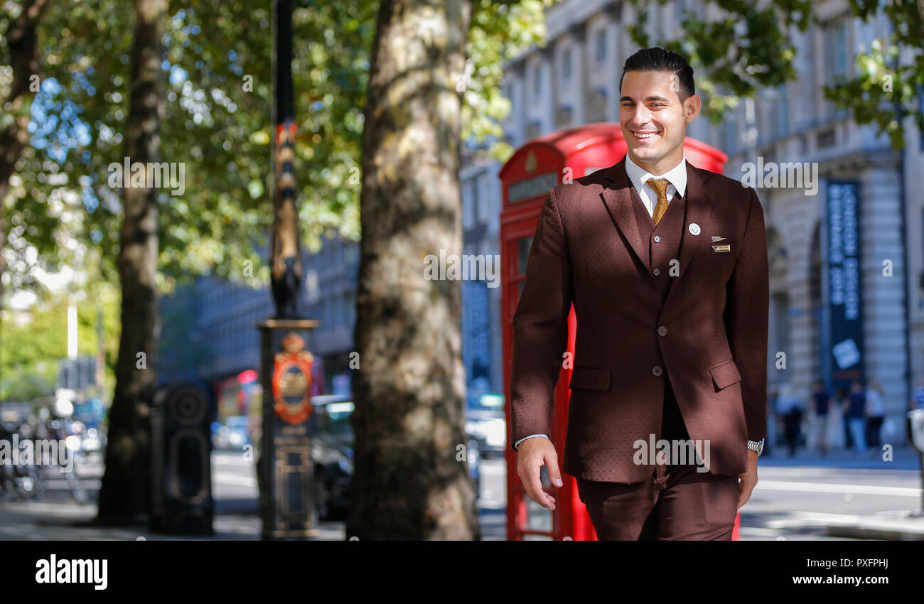 Etihad Airways Cabin Crew During London Fashion Week Ss19 London